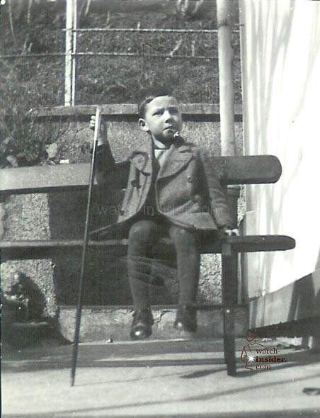Kurt Klaus in St. Gallen, Switzerland, at the age of five.