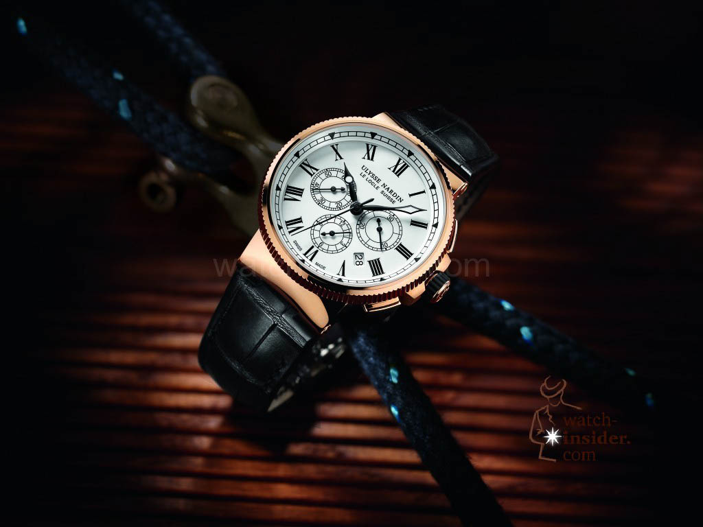 Ulysse Nardin Marine Chronograph Manufacture in rose gold limited edition