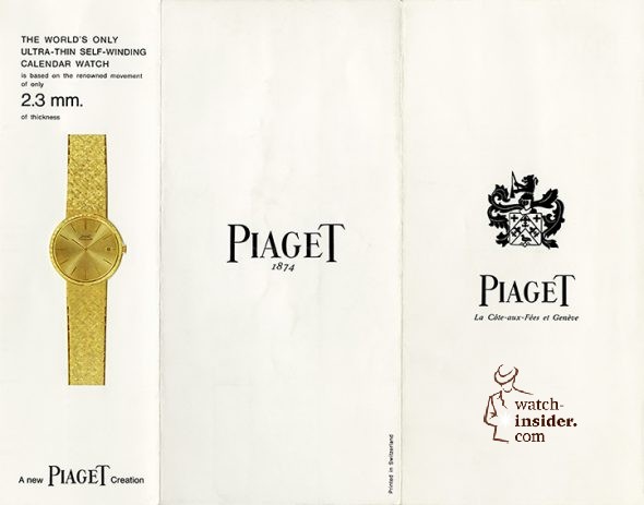 Piaget brochure 12P. 1960