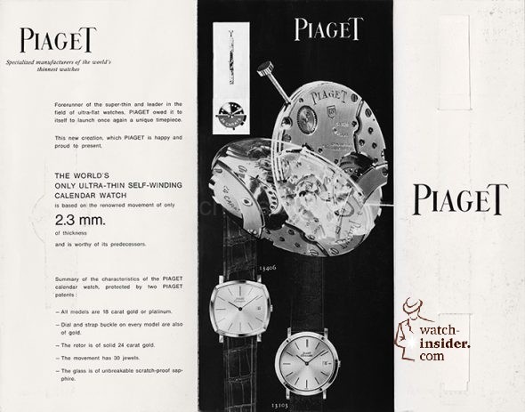 Piaget brochure. 1960
