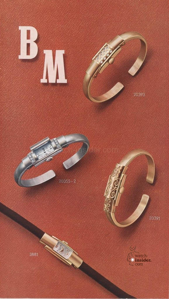 Baume & Mercier Marquise et montres bijoux from 1955