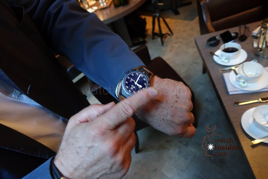 Jean-Claude Biver, wearing the new TAG Heuer Connected watch. #ConnectedToEternity