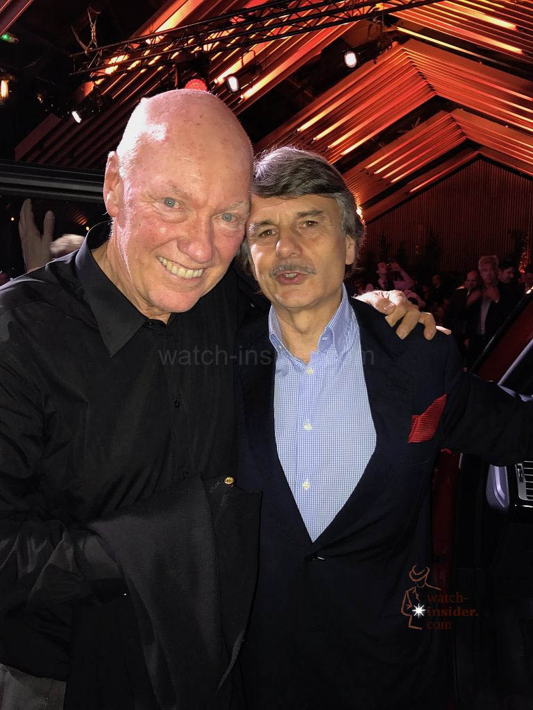Jean-Claude Biver CEO LVMH watch division and Ralf Speth CEO Jaguar Land Rover