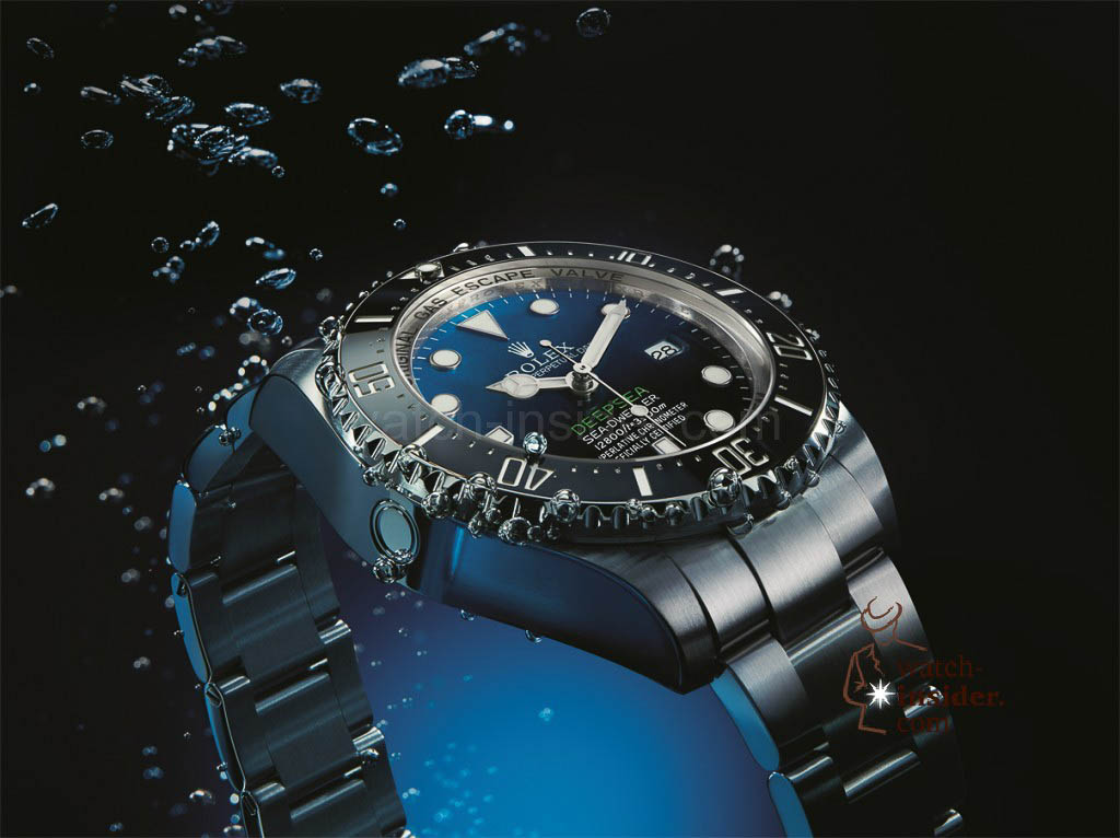 Rolex Deepsea sports a deep blue-black gradient dial